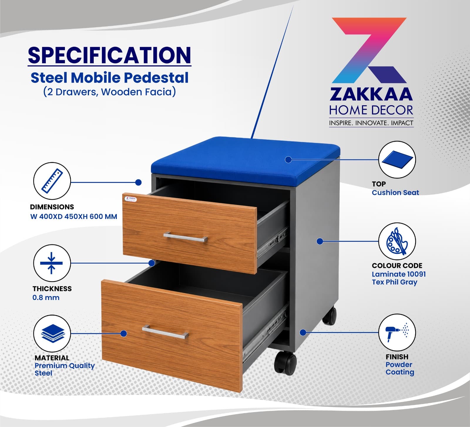  Steel Mobile Pedestal ZMS-36 hover